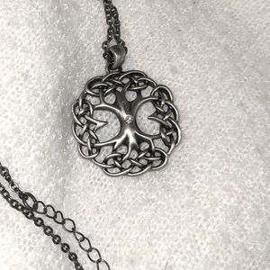 Handcrafted Tree of Life Simple Silver Necklace